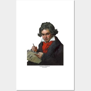 Ludwig van Beethoven Grunge Posters and Art